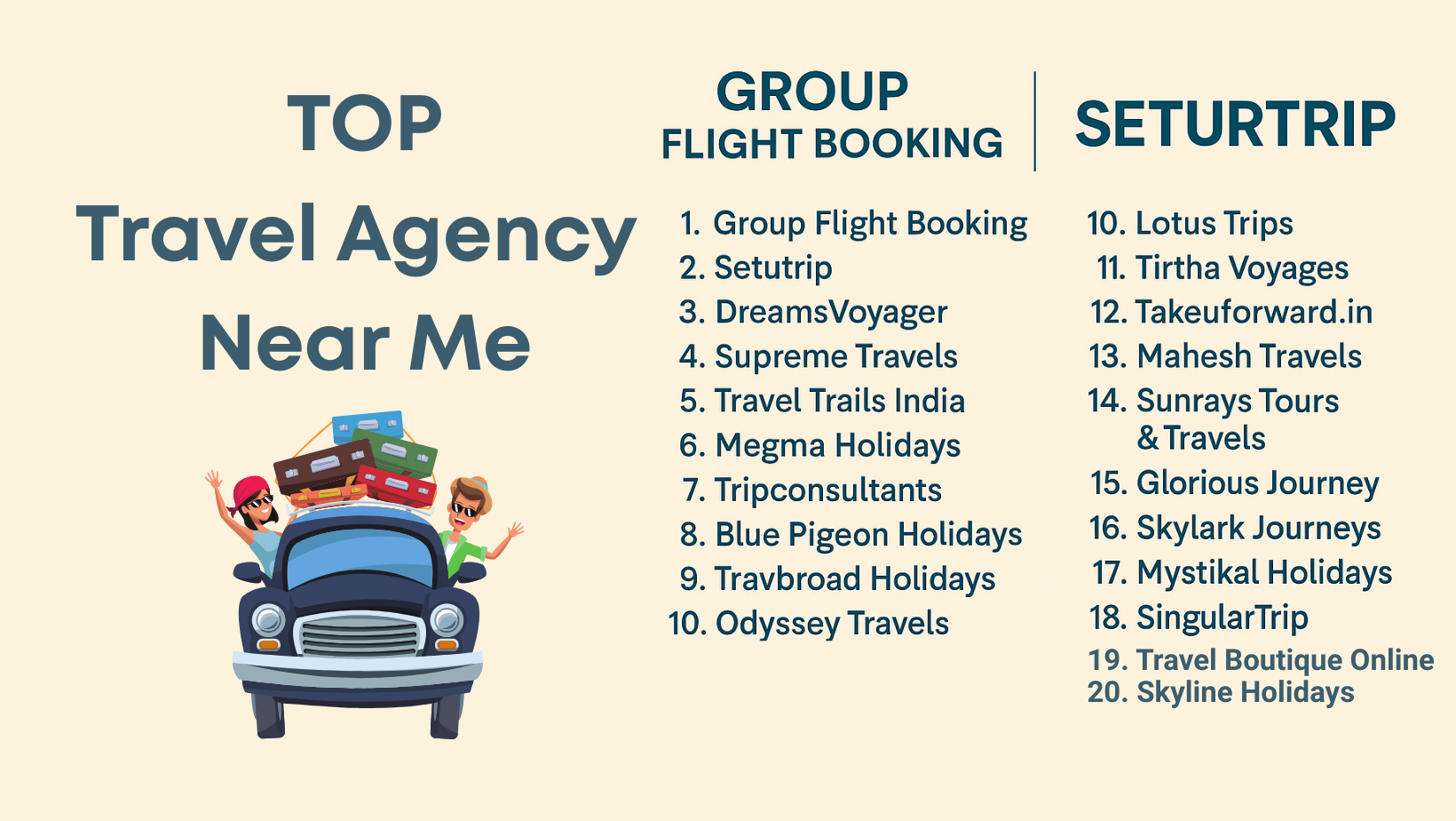 Top 20 Travel Agency Near Me (2025 Guide)